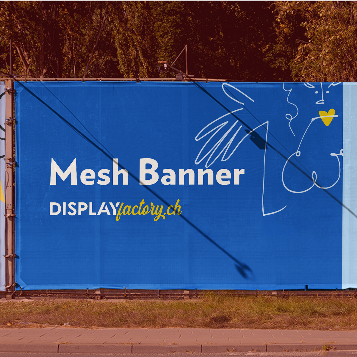 Werbeblache Mesh