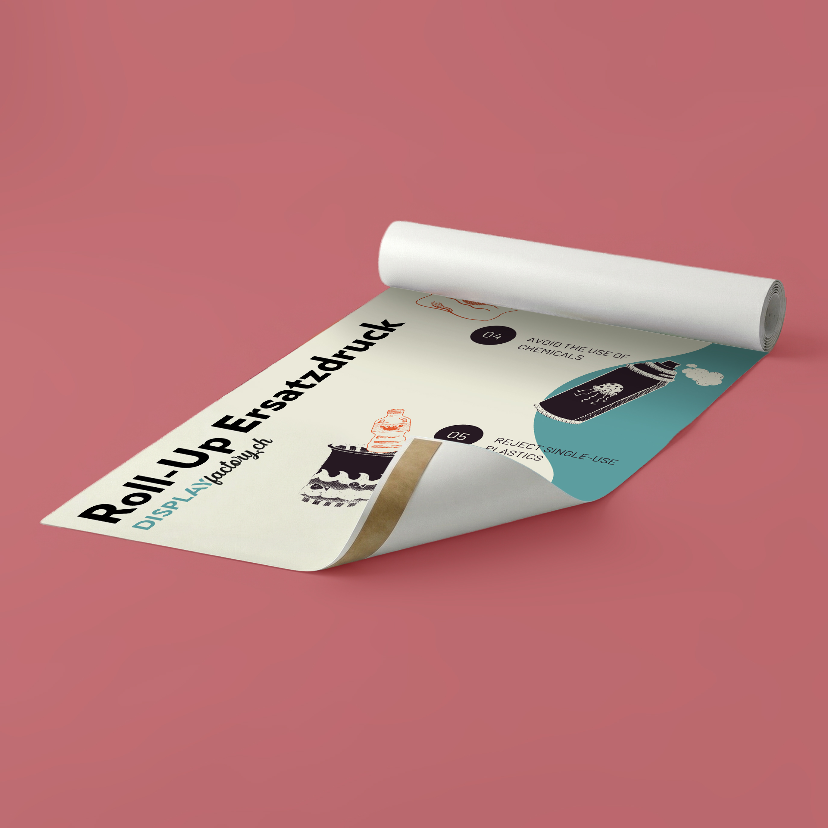 Roll-Up Ersatzdruck (nur Druck)